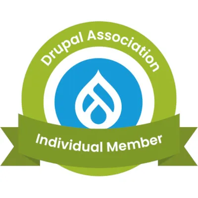 Drupal Association individual member badge