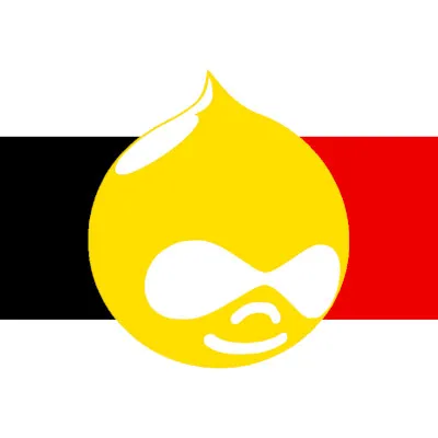 Logo de Drupal en Belgique francophone